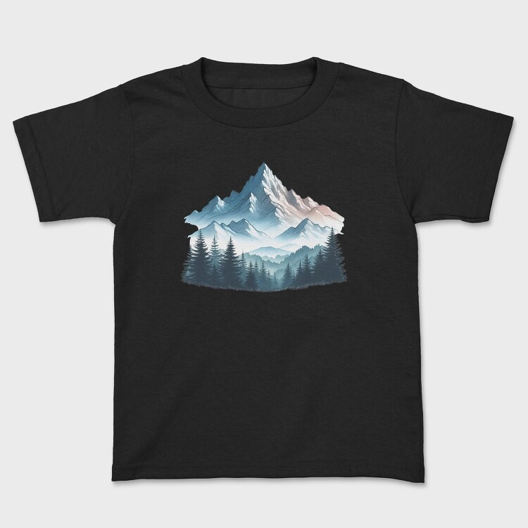 Mountain Peaks Forest, Tricou Copii
