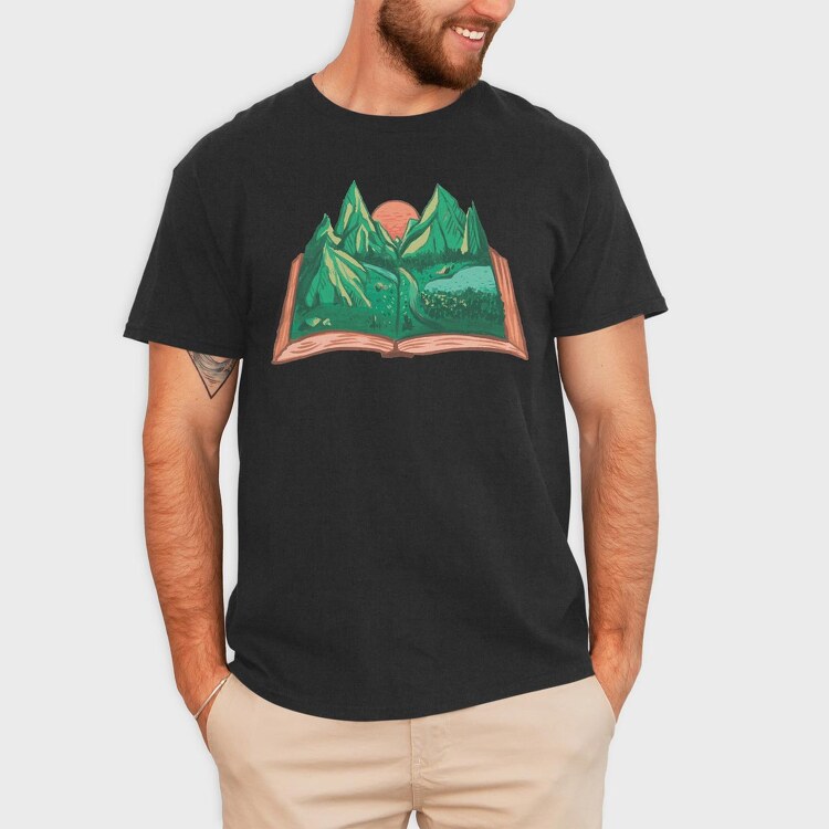 Nature Book, Tricou Barbati (Unisex)