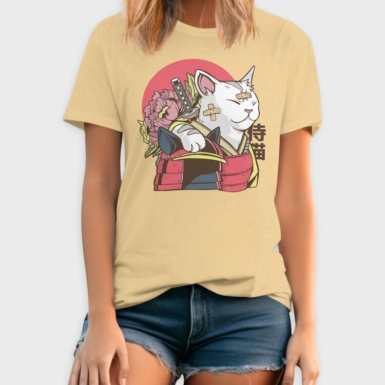 Samurai Cat, Tricou Barbati (Unisex)