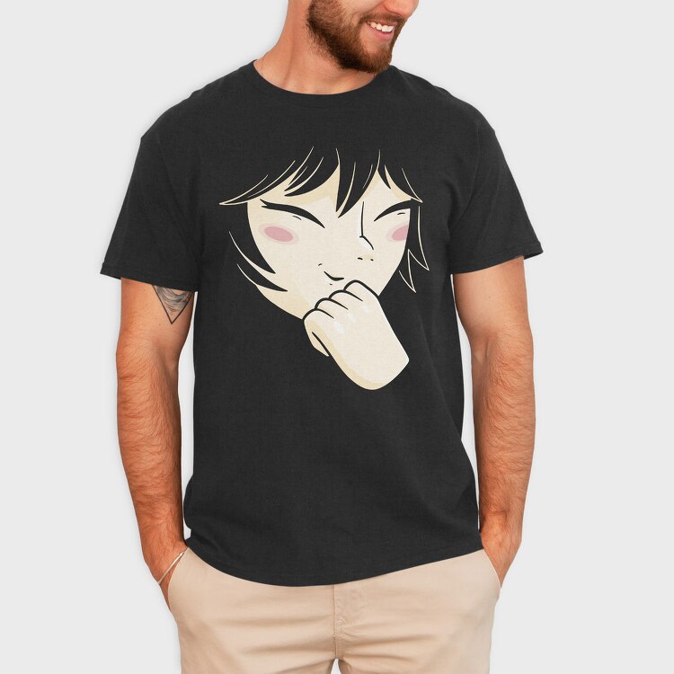 Crying Anime Boy, Tricou Barbati (Unisex)