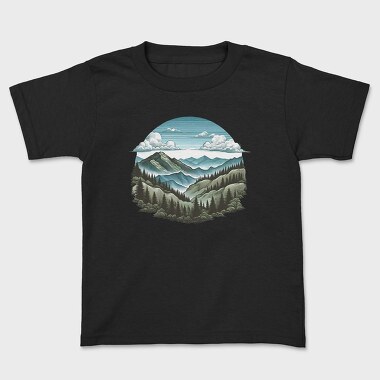 Mountain Forest Clipart, Tricou Copii