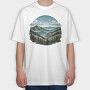 Mountain Forest Clipart, Tricou Oversize Barbati (Unisex)