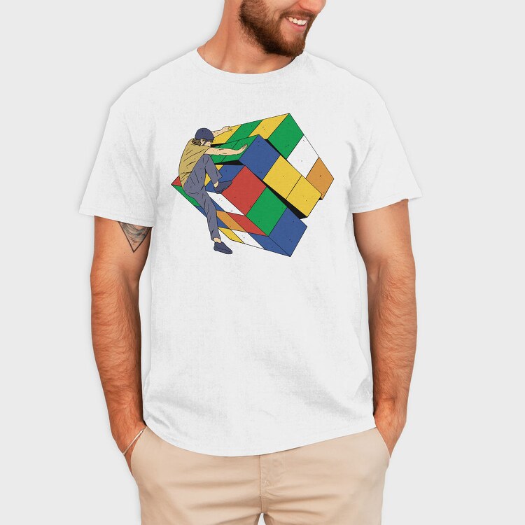 Cube Climber, Tricou Barbati (Unisex)