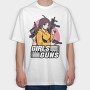Girl Power Guns, Tricou Oversize Barbati (Unisex)