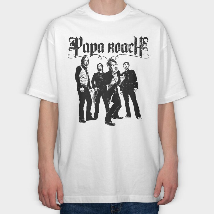 Papa Roach Rockers, Tricou Oversize Barbati (Unisex)