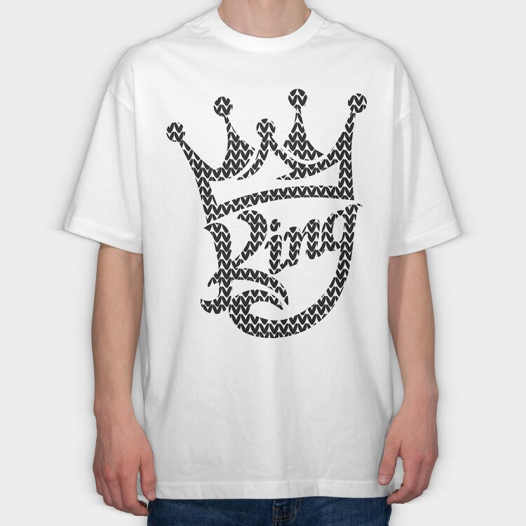Royal Crown King, Tricou Oversize Barbati (Unisex)