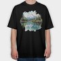Mountain Peace Reflection, Tricou Oversize Barbati (Unisex)