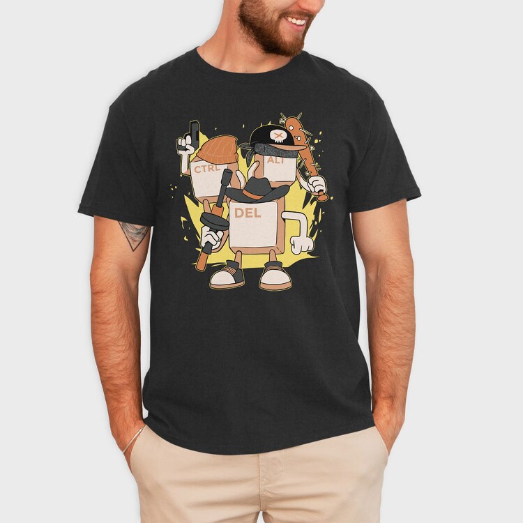 Mafia Keyboard, Tricou Barbati (Unisex)