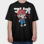Mario Bros Power Up, Tricou Oversize Barbati (Unisex)