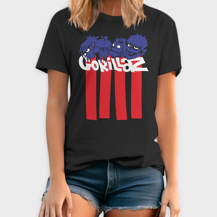 Patriotic Gorillaz, Tricou Barbati (Unisex)