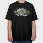 Mountain River Scape, Tricou Oversize Barbati (Unisex)