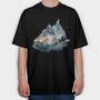 Mountain Peaks Symphony, Tricou Oversize Barbati (Unisex)