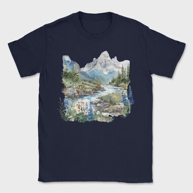 Mountain Summer Blooms, Tricou Barbati (Unisex)