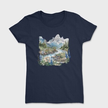 Mountain Summer Blooms, Tricou Femei