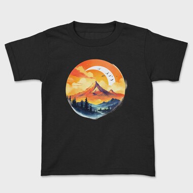Mountain Sunset Peaks, Tricou Copii