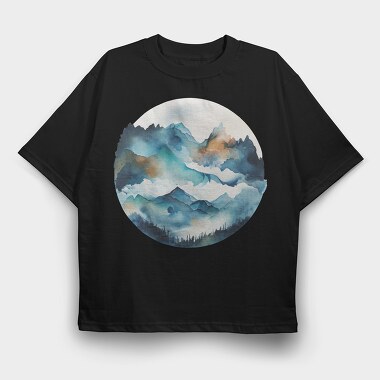 Mountain Symphony Club, Tricou Oversize Barbati (Unisex)
