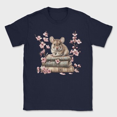 Mouse Books Blossoms, Tricou Barbati (Unisex)