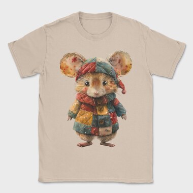 Mouse Christmas Patchwork, Tricou Barbati (Unisex)