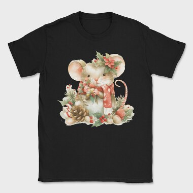 Mouse Christmas Wreath, Tricou Barbati (Unisex)