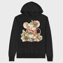 Mouse Christmas Wreath, Hanorac Oversize Barbati (Unisex)