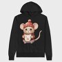Mouse Coffee Cup, Hanorac Oversize Barbati (Unisex)