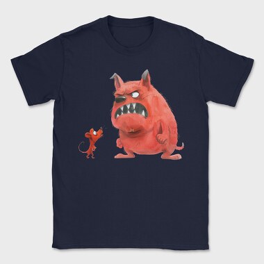 Mouse Vs Monster, Tricou Barbati (Unisex)