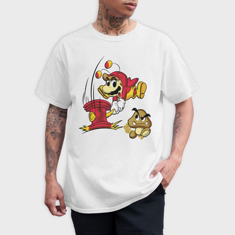 Mario Fire Hydrant, Tricou Barbati (Unisex)