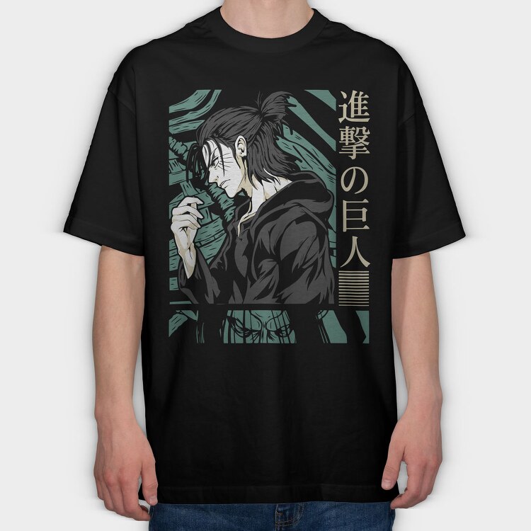 Attack On Titan Emblem, Tricou Oversize Barbati (Unisex)
