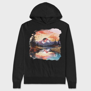 Mtn Sunset Club, Hanorac Oversize Barbati (Unisex)