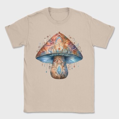 Mushroom Artwork, Tricou Barbati (Unisex)