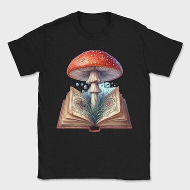 Mushroom Book Art, Tricou Barbati (Unisex)