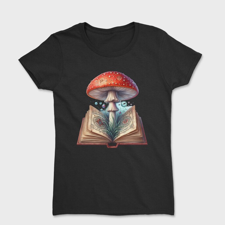 Mushroom Book Art, Tricou Femei