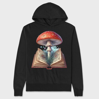Mushroom Book Art, Hanorac Oversize Barbati (Unisex)