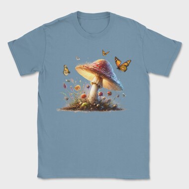 Mushroom Butterfly Magic, Tricou Barbati (Unisex)