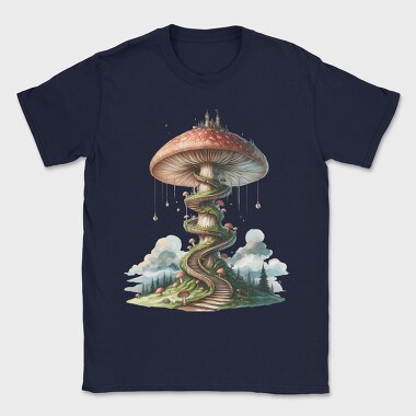 Mushroom Castle Stairs, Tricou Barbati (Unisex)