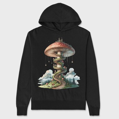 Mushroom Castle Stairs, Hanorac Oversize Barbati (Unisex)