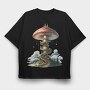 Mushroom Castle Stairs, Tricou Oversize Barbati (Unisex)