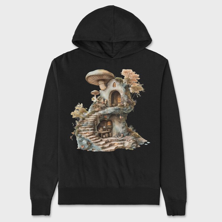 Mushroom Cave House, Hanorac Oversize Barbati (Unisex)