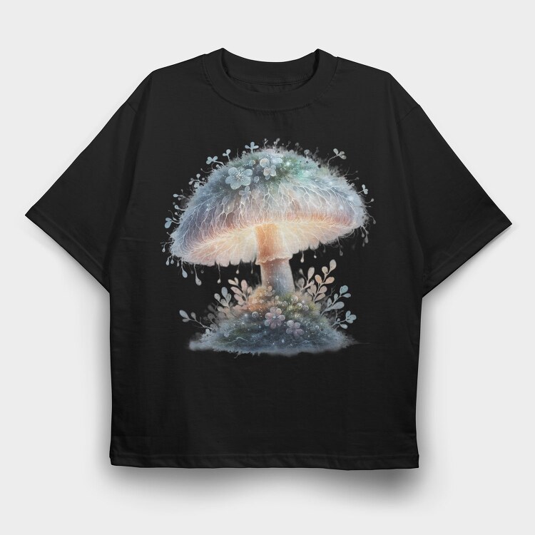Mushroom Cloud Sprout, Tricou Oversize Barbati (Unisex)