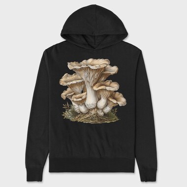 Mushroom Cluster Vintage, Hanorac Oversize Barbati (Unisex)