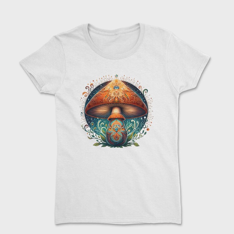 Mushroom Eyes Ornament, Tricou Femei