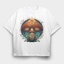Mushroom Eyes Ornament, Tricou Oversize Barbati (Unisex)