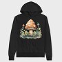 Mushroom Fairy Garden, Hanorac Oversize Barbati (Unisex)