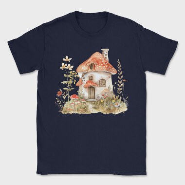 Mushroom Fairy Home, Tricou Barbati (Unisex)