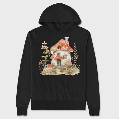 Mushroom Fairy Home, Hanorac Oversize Barbati (Unisex)