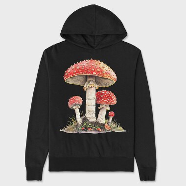 Mushroom Fairy Tales, Hanorac Oversize Barbati (Unisex)