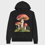 Mushroom Fairytale Clipart, Hanorac Oversize Barbati (Unisex)
