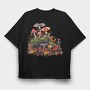 Mushroom Fairytale Forest, Tricou Oversize Barbati (Unisex)