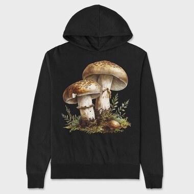Mushroom Fairytale Nature, Hanorac Oversize Barbati (Unisex)