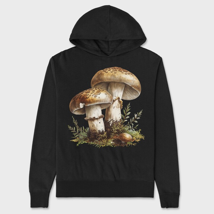 Mushroom Fairytale Nature, Hanorac Oversize Barbati (Unisex)